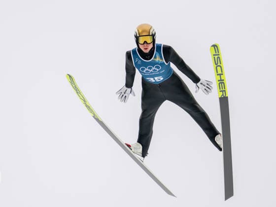 OLYMPICS - Winter Olympic Games, Olympische Spiele, Olympia, OS Milano Cortina 2026 VAL DI FIEMME,ITALY,09.FEB.26 - OLYMPICS, NORDIC SKIING, NORDIC COMBINED, Ski jumping, Skispringen, Ski, nordisch Winter Olympic Games Milano Cortina 2026, normal hill, training, men. Image shows Jens Luraas Oftebro (NOR).  GEPAxpictures xOliverxLerch