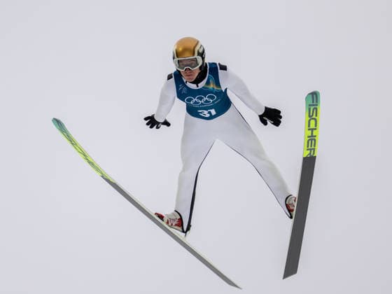 OLYMPICS - Winter Olympic Games, Olympische Spiele, Olympia, OS Milano Cortina 2026 VAL DI FIEMME,ITALY,09.FEB.26 - OLYMPICS, NORDIC SKIING, NORDIC COMBINED, Ski jumping, Skispringen, Ski, nordisch Winter Olympic Games Milano Cortina 2026, normal hill, training, men. Image shows Thomas Rettenegger (AUT).  GEPAxpictures xOliverxLerch