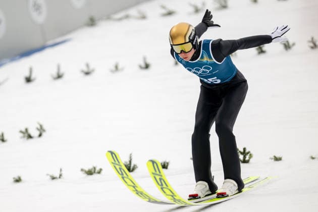 OLYMPICS - Winter Olympic Games, Olympische Spiele, Olympia, OS Milano Cortina 2026 VAL DI FIEMME,ITALY,09.FEB.26 - OLYMPICS, NORDIC SKIING, NORDIC COMBINED, Ski jumping, Skispringen, Ski, nordisch Winter Olympic Games Milano Cortina 2026, normal hill, training, men. Image shows Jens Luraas Oftebro (NOR).  GEPAxpictures xOliverxLerch