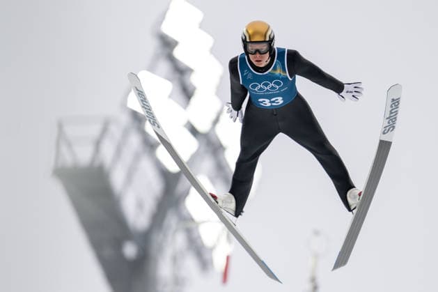 OLYMPICS - Winter Olympic Games, Olympische Spiele, Olympia, OS Milano Cortina 2026 VAL DI FIEMME,ITALY,09.FEB.26 - OLYMPICS, NORDIC SKIING, NORDIC COMBINED, Ski jumping, Skispringen, Ski, nordisch Winter Olympic Games Milano Cortina 2026, normal hill, training, men. Image shows Einar Luraas Oftebro (NOR).  GEPAxpictures xOliverxLerch