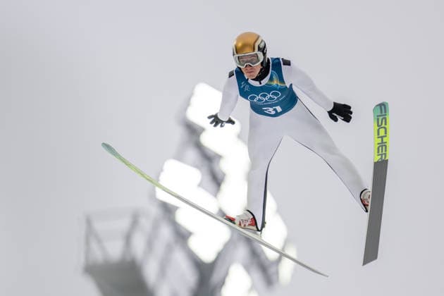 OLYMPICS - Winter Olympic Games, Olympische Spiele, Olympia, OS Milano Cortina 2026 VAL DI FIEMME,ITALY,09.FEB.26 - OLYMPICS, NORDIC SKIING, NORDIC COMBINED, Ski jumping, Skispringen, Ski, nordisch Winter Olympic Games Milano Cortina 2026, normal hill, training, men. Image shows Thomas Rettenegger (AUT).  GEPAxpictures xOliverxLerch
