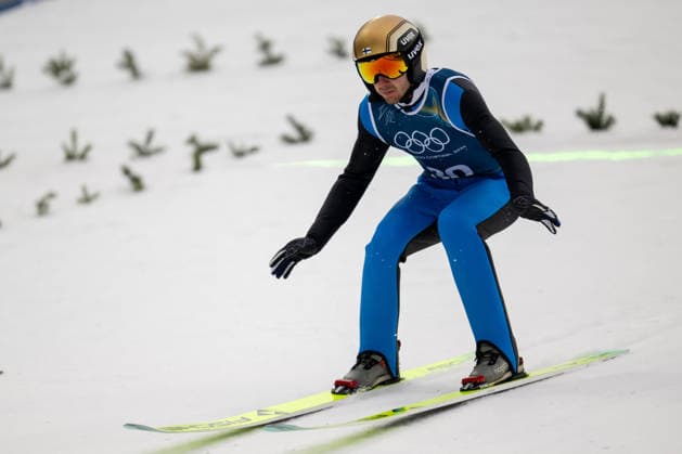 OLYMPICS - Winter Olympic Games, Olympische Spiele, Olympia, OS Milano Cortina 2026 VAL DI FIEMME,ITALY,09.FEB.26 - OLYMPICS, NORDIC SKIING, NORDIC COMBINED, Ski jumping, Skispringen, Ski, nordisch Winter Olympic Games Milano Cortina 2026, normal hill, training, men. Image shows Ilkka Herola (FIN).  GEPAxpictures xOliverxLerch
