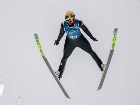 OLYMPICS - Winter Olympic Games, Olympische Spiele, Olympia, OS Milano Cortina 2026 VAL DI FIEMME,ITALY,09.FEB.26 - OLYMPICS, NORDIC SKIING, NORDIC COMBINED, Ski jumping, Skispringen, Ski, nordisch Winter Olympic Games Milano Cortina 2026, normal hill, training, men. Image shows Ilkka Herola (FIN).  GEPAxpictures xOliverxLerch