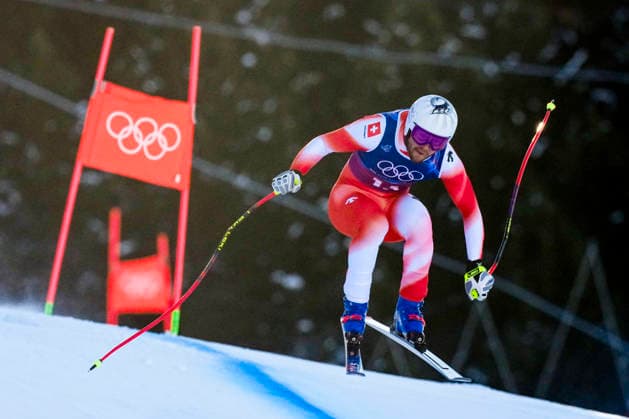 Winter Olympics in Milan Cortina 2026 Bormio, Italy 20260209. Alexis Monney from Switzerland competes in the men s alpine downhill slalom team competition during the Milan Cortina 2026 Winter Olympics. Photo: Cornelius Poppe NTB Bormio Italy EDITORIAL USE ONLY. RESTRICTED USE FOR BETTING COMPANIES Ref:_SPOOY_Cdt3TmEk.jpg *** Winter Olympics in Milan Cortina 2026 Bormio, Italy 20260209 Alexis Monney from Switzerland competes in the men s alpine downhill slalom team competition during the Milan Cortina 2026 Winter Olympics Photo Cornelius Poppe NTB Bormio Italy EDITORIAL USE ONLY RESTRICTED USE FOR BETTING COMPANIES  Copyright: xCorneliusxPoppex xNTBx