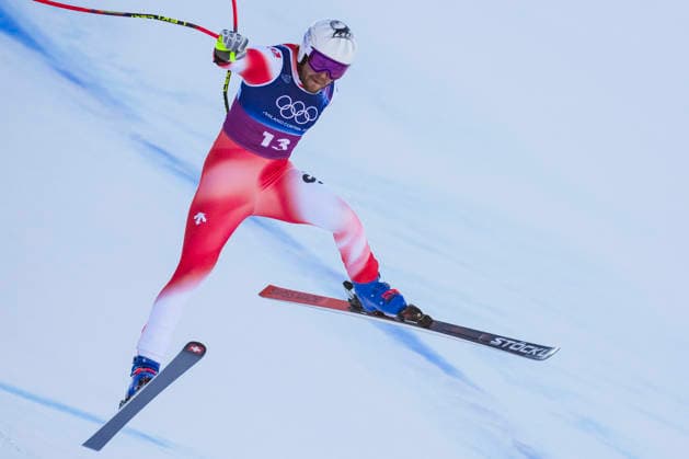 Winter Olympics in Milan Cortina 2026 Bormio, Italy 20260209. Alexis Monney from Switzerland competes in the men s alpine downhill slalom team competition during the Milan Cortina 2026 Winter Olympics. Photo: Cornelius Poppe NTB Bormio Italy EDITORIAL USE ONLY. RESTRICTED USE FOR BETTING COMPANIES Ref:_SPObMYrH1sZaIs.jpg *** Winter Olympics in Milan Cortina 2026 Bormio, Italy 20260209 Alexis Monney from Switzerland competes in the men s alpine downhill slalom team competition during the Milan Cortina 2026 Winter Olympics Photo Cornelius Poppe NTB Bormio Italy EDITORIAL USE ONLY RESTRICTED USE FOR BETTING COMPANIES  Copyright: xCorneliusxPoppex xNTBx