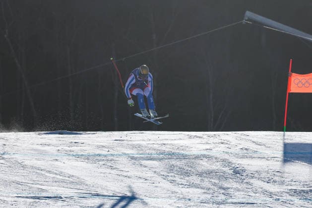 Nils Alphand (FRA) during the Olympic Winter games, Winterspiele,Spiele, Summer games Milano-Cortina, Alpine Skiing Men s Combined Downhill on February 09, 2026 at Stelvio Ski Center in Bormio, Italy  Copyright: xSergioxBisi IPAxSportx xipa-agency.netx xx IPA_71170479 IPA_Agency_IPA71170479