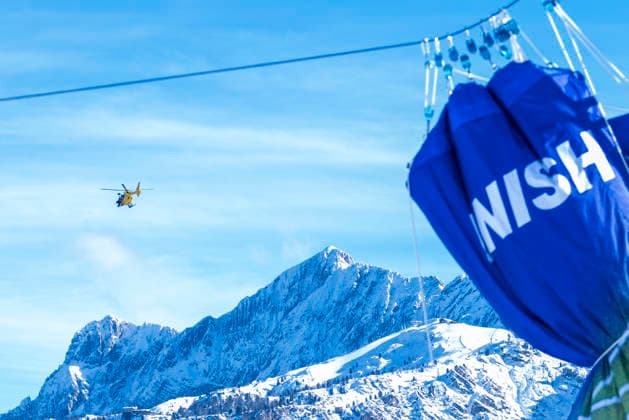 Alpine Skiing - Milano Cortina 2026 Winter Olympics: Day 2 US Lindsey Vonn is transported by helicopter after crashing in the women s downhill event during the Milano Cortina 2026 Winter Olympic Games, Olympische Spiele, Olympia, OS at the Tofane Alpine Skiing Centre in Cortina d Ampezzo on February 8, 2026 Predazzo Italy  Copyright: xAndrzejxIwanczukx originalFilename:iwanczuk-alpinesk260209_npJHZ.jpg
