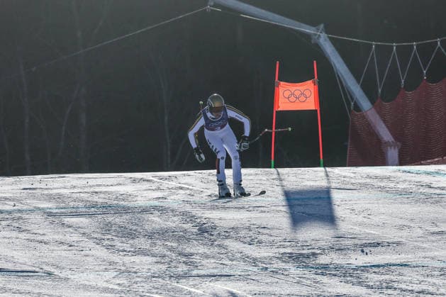 GIOCHI OLIMPICI - Olimpiadi Invernali Milano-Cortina 2026 - Alpine Skiing Men s Team Combined Simon Jocher (GER) during the Olympic Winter games, Winterspiele,Spiele, Summer games Milano-Cortina, Alpine Skiing Men s Combined Downhill on February 09, 2026 at Stelvio Ski Center in Bormio, Italy Cortina D Ampezzo Italy  Copyright: xIPAxSport ABACAx