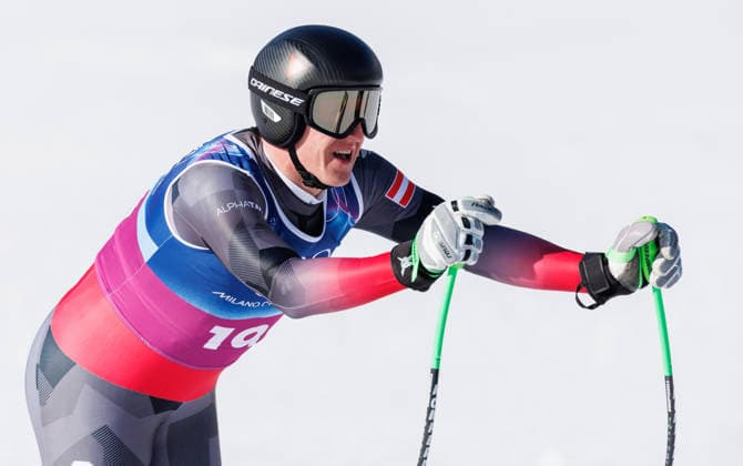 OLYMPICS - Winter Olympic Games, Olympische Spiele, Olympia, OS Milano Cortina 2026 BORMIO,ITALY,09.FEB.26 - OLYMPICS, ALPINE SKIING - Winter Olympic Games Milano Cortina 2026, team combined, downhill, men. Image shows Raphael Haaser (AUT).  GEPAxpictures xHaraldxSteiner
