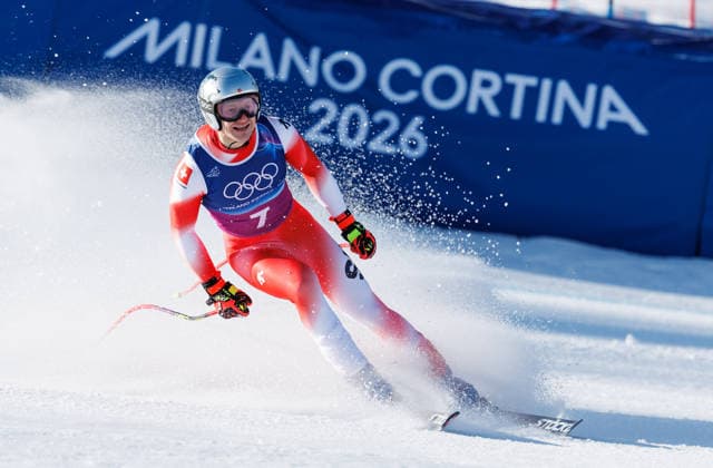 OLYMPICS - Winter Olympic Games, Olympische Spiele, Olympia, OS Milano Cortina 2026 BORMIO,ITALY,09.FEB.26 - OLYMPICS, ALPINE SKIING - Winter Olympic Games Milano Cortina 2026, team combined, downhill, men. Image shows Marco Odermatt (SUI).  GEPAxpictures xHaraldxSteiner