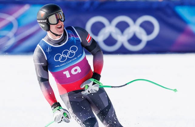 OLYMPICS - Winter Olympic Games, Olympische Spiele, Olympia, OS Milano Cortina 2026 BORMIO,ITALY,09.FEB.26 - OLYMPICS, ALPINE SKIING - Winter Olympic Games Milano Cortina 2026, team combined, downhill, men. Image shows Raphael Haaser (AUT).  GEPAxpictures xHaraldxSteiner