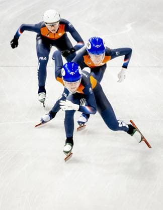 MILAN - Xandra Velzeboer during the short track training in the Milano Ice Skating Arena during the Milan Cortina 2026 Winter Olympics ROBIN UTRECHT ANP netherlands out - belgium out xVIxxIVx 550120725 originalFilename: 550120725.jpg