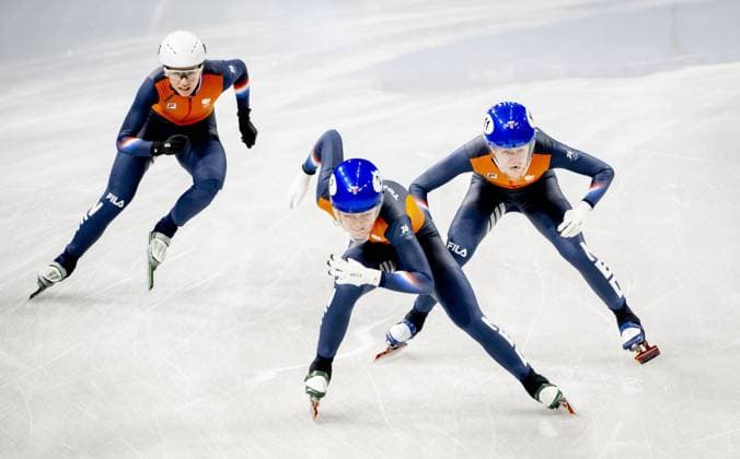 MILAN - Xandra Velzeboer during the short track training in the Milano Ice Skating Arena during the Milan Cortina 2026 Winter Olympics ROBIN UTRECHT ANP netherlands out - belgium out xVIxxIVx 550120731 originalFilename: 550120731.jpg
