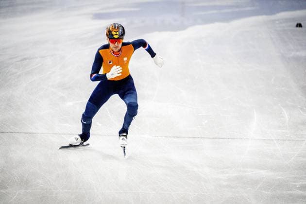 MILAN - Jens van t Wout during short track training at the Milan Ice Skating Arena during the Milan Cortina 2026 Winter Olympics ROBIN UTRECHT ANP netherlands out - belgium out xVIxxIVx 550121895 originalFilename: 550121895.jpg