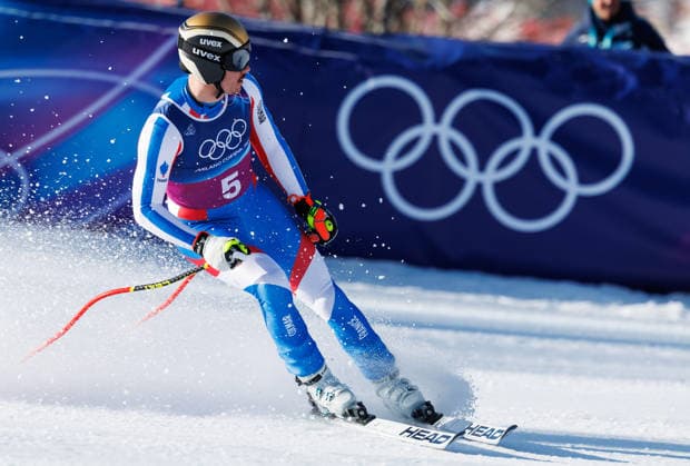 OLYMPICS - Winter Olympic Games, Olympische Spiele, Olympia, OS Milano Cortina 2026 BORMIO,ITALY,09.FEB.26 - OLYMPICS, ALPINE SKIING - Winter Olympic Games Milano Cortina 2026, team combined, downhill, men. Image shows Nils Alphand (FRA).  GEPAxpictures xHaraldxSteiner