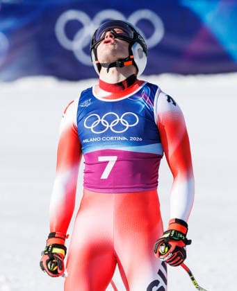 OLYMPICS - Winter Olympic Games, Olympische Spiele, Olympia, OS Milano Cortina 2026 BORMIO,ITALY,09.FEB.26 - OLYMPICS, ALPINE SKIING - Winter Olympic Games Milano Cortina 2026, team combined, downhill, men. Image shows Marco Odermatt (SUI).  GEPAxpictures xHaraldxSteiner
