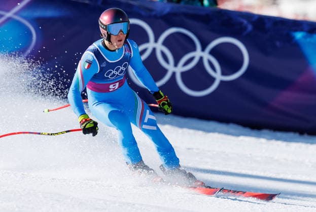 OLYMPICS - Winter Olympic Games, Olympische Spiele, Olympia, OS Milano Cortina 2026 BORMIO,ITALY,09.FEB.26 - OLYMPICS, ALPINE SKIING - Winter Olympic Games Milano Cortina 2026, team combined, downhill, men. Image shows Giovanni Franzoni (ITA).  GEPAxpictures xHaraldxSteiner