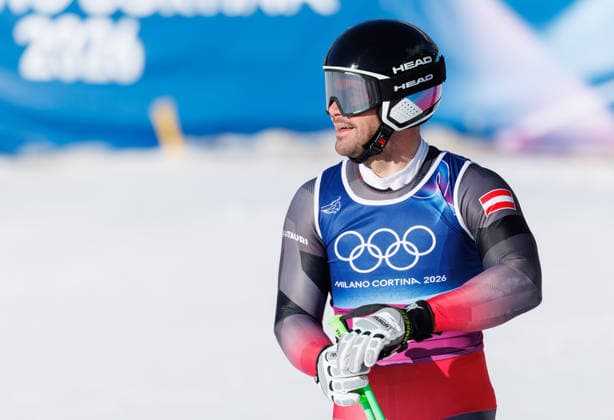OLYMPICS - Winter Olympic Games, Olympische Spiele, Olympia, OS Milano Cortina 2026 BORMIO,ITALY,09.FEB.26 - OLYMPICS, ALPINE SKIING - Winter Olympic Games Milano Cortina 2026, team combined, downhill, men. Image shows Vincent Kriechmayr (AUT).  GEPAxpictures xHaraldxSteiner