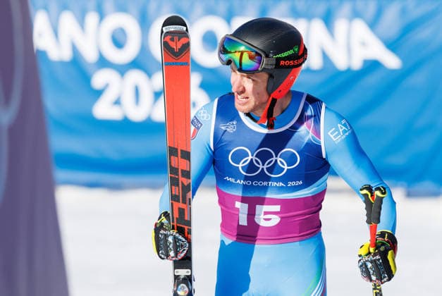 OLYMPICS - Winter Olympic Games, Olympische Spiele, Olympia, OS Milano Cortina 2026 BORMIO,ITALY,09.FEB.26 - OLYMPICS, ALPINE SKIING - Winter Olympic Games Milano Cortina 2026, team combined, downhill, men. Image shows Mattia Casse (ITA).  GEPAxpictures xHaraldxSteiner