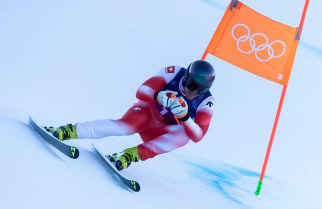 OLYMPICS - Winter Olympic Games, Olympische Spiele, Olympia, OS Milano Cortina 2026 BORMIO,ITALY,09.FEB.26 - OLYMPICS, ALPINE SKIING - Winter Olympic Games Milano Cortina 2026, team combined, downhill, men. Image shows Stefan Rogentin (SUI).  GEPAxpictures xWolfgangxGrebien