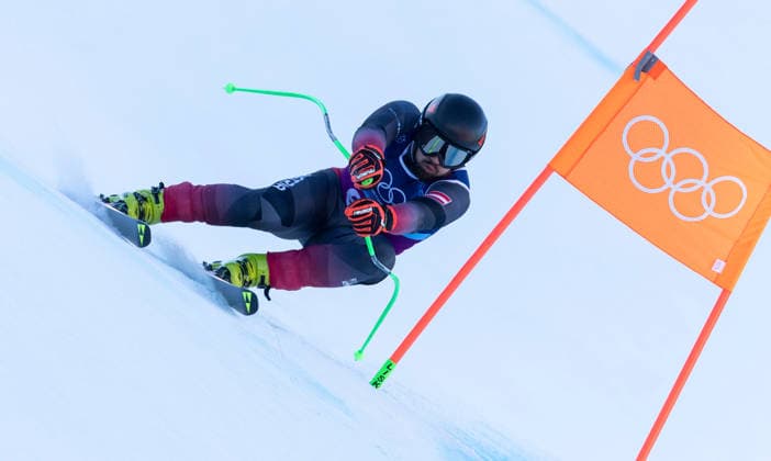 OLYMPICS - Winter Olympic Games, Olympische Spiele, Olympia, OS Milano Cortina 2026 BORMIO,ITALY,09.FEB.26 - OLYMPICS, ALPINE SKIING - Winter Olympic Games Milano Cortina 2026, team combined, downhill, men. Image shows Daniel Hemetsberger (AUT).  GEPAxpictures xWolfgangxGrebien