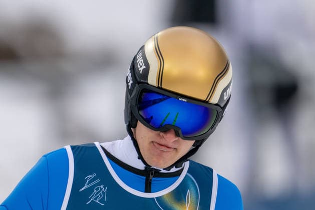 OLYMPICS - Winter Olympic Games, Olympische Spiele, Olympia, OS Milano Cortina 2026 VAL DI FIEMME,ITALY,09.FEB.26 - OLYMPICS, NORDIC SKIING, NORDIC COMBINED, Ski jumping, Skispringen, Ski, nordisch Winter Olympic Games Milano Cortina 2026, normal hill, training, men. Image shows Julian Schmid (GER).  GEPAxpictures xOliverxLerch