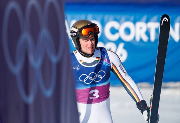 OLYMPICS - Winter Olympic Games, Olympische Spiele, Olympia, OS Milano Cortina 2026 BORMIO,ITALY,09.FEB.26 - OLYMPICS, ALPINE SKIING - Winter Olympic Games Milano Cortina 2026, team combined, downhill, men. Image shows Simon Jocher (GER).  GEPAxpictures xHaraldxSteiner