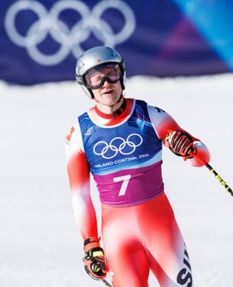 OLYMPICS - Winter Olympic Games, Olympische Spiele, Olympia, OS Milano Cortina 2026 BORMIO,ITALY,09.FEB.26 - OLYMPICS, ALPINE SKIING - Winter Olympic Games Milano Cortina 2026, team combined, downhill, men. Image shows Marco Odermatt (SUI).  GEPAxpictures xHaraldxSteiner