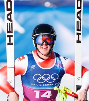 OLYMPICS - Winter Olympic Games, Olympische Spiele, Olympia, OS Milano Cortina 2026 BORMIO,ITALY,09.FEB.26 - OLYMPICS, ALPINE SKIING - Winter Olympic Games Milano Cortina 2026, team combined, downhill, men. Image shows Franjo von Allmen (SUI).  GEPAxpictures xHaraldxSteiner