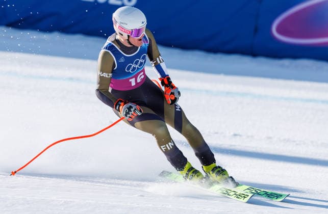 OLYMPICS - Winter Olympic Games, Olympische Spiele, Olympia, OS Milano Cortina 2026 BORMIO,ITALY,09.FEB.26 - OLYMPICS, ALPINE SKIING - Winter Olympic Games Milano Cortina 2026, team combined, downhill, men. Image shows Elian Lehto (FIN).  GEPAxpictures xHaraldxSteiner