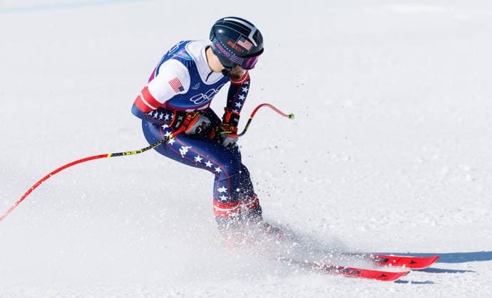 OLYMPICS - Winter Olympic Games, Olympische Spiele, Olympia, OS Milano Cortina 2026 BORMIO,ITALY,09.FEB.26 - OLYMPICS, ALPINE SKIING - Winter Olympic Games Milano Cortina 2026, team combined, downhill, men. Image shows Kyle Negomir (USA).  GEPAxpictures xHaraldxSteiner