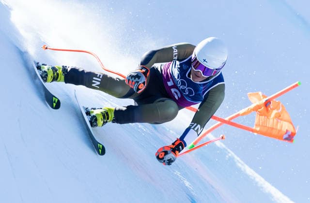 OLYMPICS - Winter Olympic Games, Olympische Spiele, Olympia, OS Milano Cortina 2026 BORMIO,ITALY,09.FEB.26 - OLYMPICS, ALPINE SKIING - Winter Olympic Games Milano Cortina 2026, team combined, downhill, men. Image shows Elian Lehto (FIN).  GEPAxpictures xWolfgangxGrebien