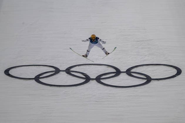 OLYMPICS - Winter Olympic Games, Olympische Spiele, Olympia, OS Milano Cortina 2026 VAL DI FIEMME,ITALY,09.FEB.26 - OLYMPICS, NORDIC SKIING, NORDIC COMBINED, Ski jumping, Skispringen, Ski, nordisch Winter Olympic Games Milano Cortina 2026, normal hill, training, men. Image shows Thomas Rettenegger (AUT).  GEPAxpictures xOliverxLerch