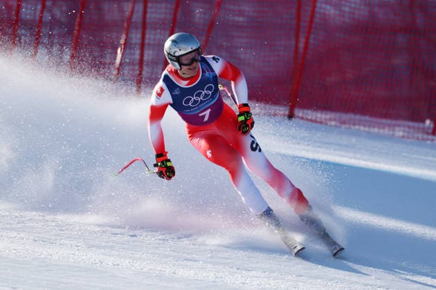 ODERMATT Marco (SUI), FEBRUARY 9, 2026 - Alpine Skiing : Men s Team Combined Downhill during the Milano Cortina 2026 Olympic Winter games, Winterspiele,Spiele, Summer games at Stelvio Ski Centre in Bormio, Italy.  aflo_319072106