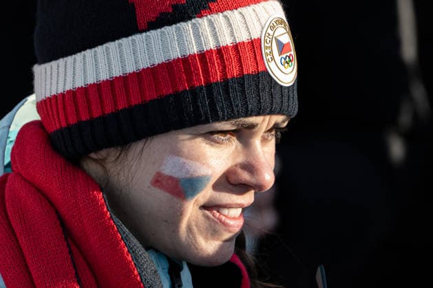 XXV Winter Olympic Games, Olympische Spiele, Olympia, OS Men s team combined downhill in Bormio, Italy, February 9, 2026. Czech fans in action. (CTKxPhoto DavidxTanecek) CTKPhotoP2026020904123  CTKPhotoP2026020904123