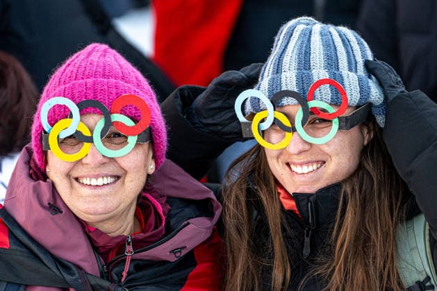 XXV Winter Olympic Games, Olympische Spiele, Olympia, OS Men s team combined downhill in Bormio, Italy, February 9, 2026. Fans in action. (CTKxPhoto DavidxTanecek) CTKPhotoP2026020904190  CTKPhotoP2026020904190