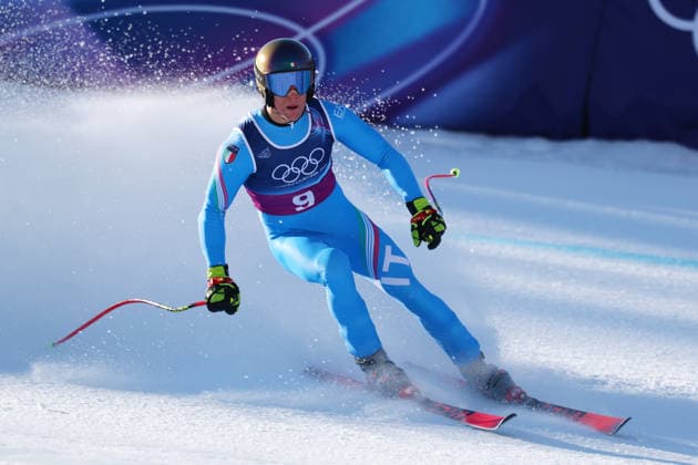 FRANZONI Giovanni (ITA), FEBRUARY 9, 2026 - Alpine Skiing : Men s Team Combined Downhill during the Milano Cortina 2026 Olympic Winter games, Winterspiele,Spiele, Summer games at Stelvio Ski Centre in Bormio, Italy.  aflo_319072111