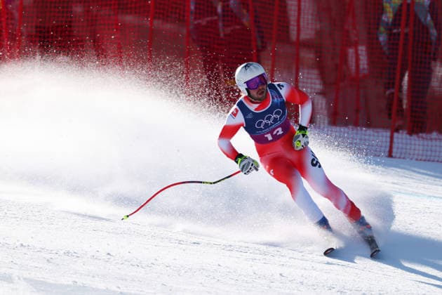 MONNEY Alexis (SUI), FEBRUARY 9, 2026 - Alpine Skiing : Men s Team Combined Downhill during the Milano Cortina 2026 Olympic Winter games, Winterspiele,Spiele, Summer games at Stelvio Ski Centre in Bormio, Italy.  aflo_319072118