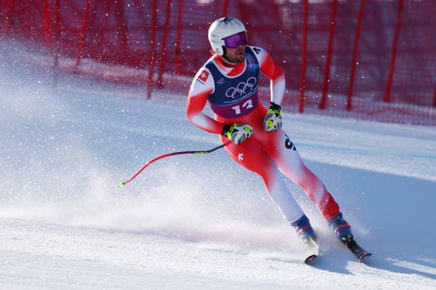 MONNEY Alexis (SUI), FEBRUARY 9, 2026 - Alpine Skiing : Men s Team Combined Downhill during the Milano Cortina 2026 Olympic Winter games, Winterspiele,Spiele, Summer games at Stelvio Ski Centre in Bormio, Italy.  aflo_319072120