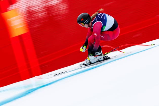 OLYMPICS - Winter Olympic Games, Olympische Spiele, Olympia, OS Milano Cortina 2026 CORTINA D AMPEZZO,ITALY,09.FEB.26 - OLYMPICS, ALPINE SKIING - Winter Olympic Games Milano Cortina 2026, downhill training, women. Image shows Nina Ortlieb (AUT).  GEPAxpictures xMaticxKlansek