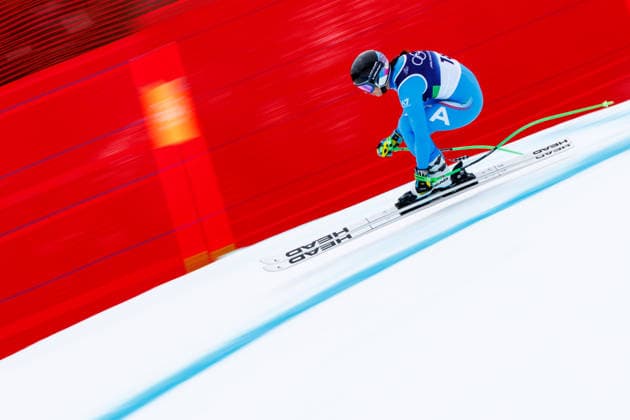 OLYMPICS - Winter Olympic Games, Olympische Spiele, Olympia, OS Milano Cortina 2026 CORTINA D AMPEZZO,ITALY,09.FEB.26 - OLYMPICS, ALPINE SKIING - Winter Olympic Games Milano Cortina 2026, downhill training, women. Image shows Elena Curtoni (ITA).  GEPAxpictures xMaticxKlansek