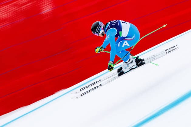OLYMPICS - Winter Olympic Games, Olympische Spiele, Olympia, OS Milano Cortina 2026 CORTINA D AMPEZZO,ITALY,09.FEB.26 - OLYMPICS, ALPINE SKIING - Winter Olympic Games Milano Cortina 2026, downhill training, women. Image shows Elena Curtoni (ITA).  GEPAxpictures xMaticxKlansek