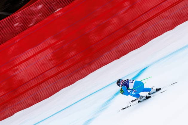 OLYMPICS - Winter Olympic Games, Olympische Spiele, Olympia, OS Milano Cortina 2026 CORTINA D AMPEZZO,ITALY,09.FEB.26 - OLYMPICS, ALPINE SKIING - Winter Olympic Games Milano Cortina 2026, downhill training, women. Image shows Elena Curtoni (ITA).  GEPAxpictures xMaticxKlansek
