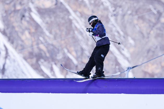 09 02 2026, Livigno, Snow Park, Winter Olympics: Women s Freeski Slopestyle Final, 17 Giulia Tanno (Switzerland) Livigno Snow Park Lombardy Italy *** 09 02 2026, Livigno, Snow Park, Winter Olympics Women s Freeski Slopestyle Final, 17 Giulia Tanno Switzerland Livigno Snow Park Lombardy Italy Copyright: xJustPictures.ch JarixPestelaccix jp-en-JaPe-DSC07261-20260209
