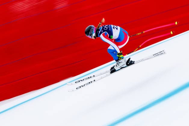 OLYMPICS - Winter Olympic Games, Olympische Spiele, Olympia, OS Milano Cortina 2026 CORTINA D AMPEZZO,ITALY,09.FEB.26 - OLYMPICS, ALPINE SKIING - Winter Olympic Games Milano Cortina 2026, downhill training, women. Image shows Laura Gauche (FRA).  GEPAxpictures xMaticxKlansek