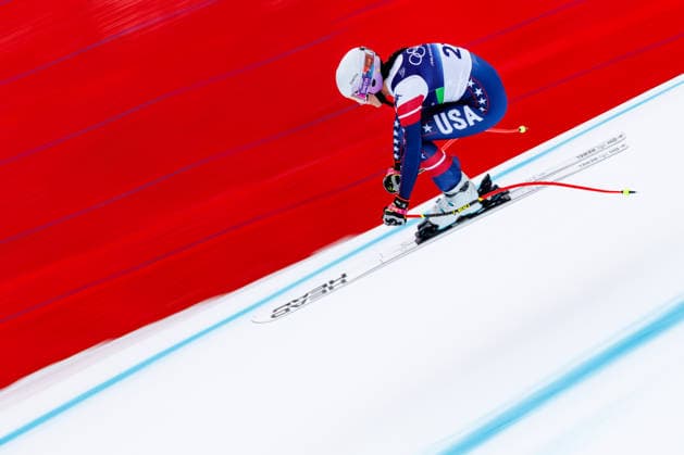 OLYMPICS - Winter Olympic Games, Olympische Spiele, Olympia, OS Milano Cortina 2026 CORTINA D AMPEZZO,ITALY,09.FEB.26 - OLYMPICS, ALPINE SKIING - Winter Olympic Games Milano Cortina 2026, downhill training, women. Image shows Keely Cashman (USA).  GEPAxpictures xMaticxKlansek