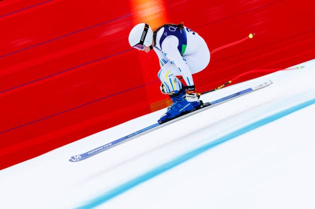 OLYMPICS - Winter Olympic Games, Olympische Spiele, Olympia, OS Milano Cortina 2026 CORTINA D AMPEZZO,ITALY,09.FEB.26 - OLYMPICS, ALPINE SKIING - Winter Olympic Games Milano Cortina 2026, downhill training, women. Image shows Nicole Begue (ARG).  GEPAxpictures xMaticxKlansek