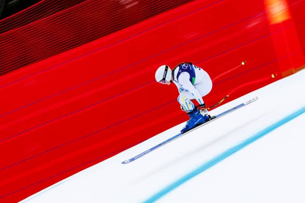 OLYMPICS - Winter Olympic Games, Olympische Spiele, Olympia, OS Milano Cortina 2026 CORTINA D AMPEZZO,ITALY,09.FEB.26 - OLYMPICS, ALPINE SKIING - Winter Olympic Games Milano Cortina 2026, downhill training, women. Image shows Nicole Begue (ARG).  GEPAxpictures xMaticxKlansek