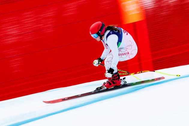 OLYMPICS - Winter Olympic Games, Olympische Spiele, Olympia, OS Milano Cortina 2026 CORTINA D AMPEZZO,ITALY,09.FEB.26 - OLYMPICS, ALPINE SKIING - Winter Olympic Games Milano Cortina 2026, downhill training, women. Image shows Katarina Sroboca (SVK).  GEPAxpictures xMaticxKlansek