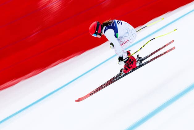 OLYMPICS - Winter Olympic Games, Olympische Spiele, Olympia, OS Milano Cortina 2026 CORTINA D AMPEZZO,ITALY,09.FEB.26 - OLYMPICS, ALPINE SKIING - Winter Olympic Games Milano Cortina 2026, downhill training, women. Image shows Katarina Sroboca (SVK).  GEPAxpictures xMaticxKlansek